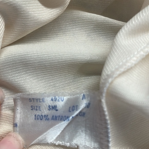 Vintage wonder maid non-cling half slip cream lace elastic waist slit women’s S - Picture 11 of 11